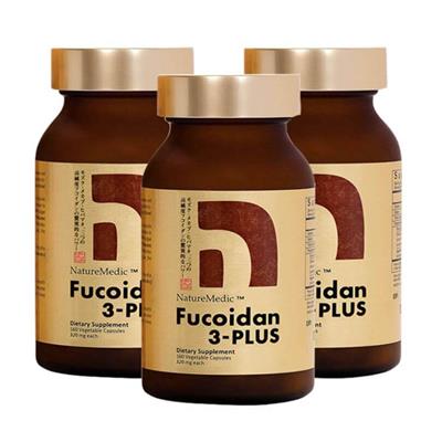 Gói 3 Hộp Fucoidan 3 Plus - hỗ trợ điều trị ung thư, tăng sức đề kháng, Hộp 160 viên
