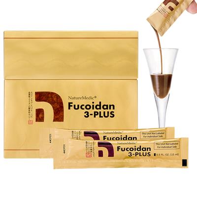 Fucoidan 3-Plus Dạng Nước, Hộp lớn 50 gói